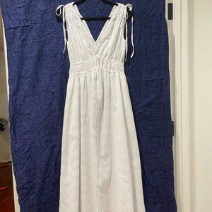 New Madewell Sleeveless Sophia Smocked Midi Dress